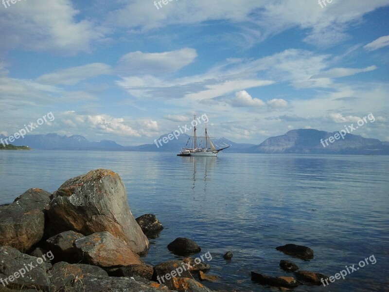 Sea Sailing Vessel Water Boat Sky