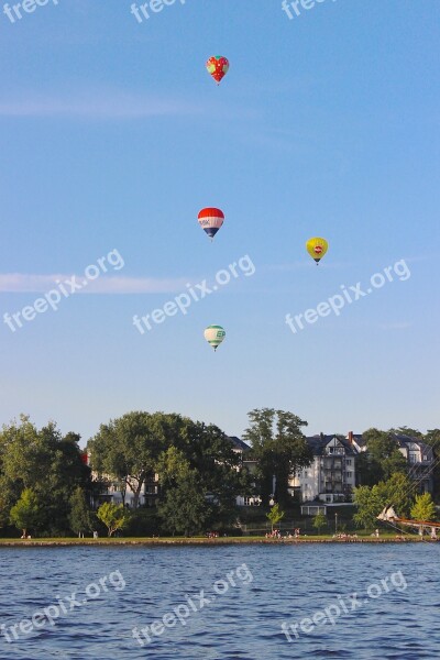 Ballons Hot Air Balloon Water Rostock Take Off