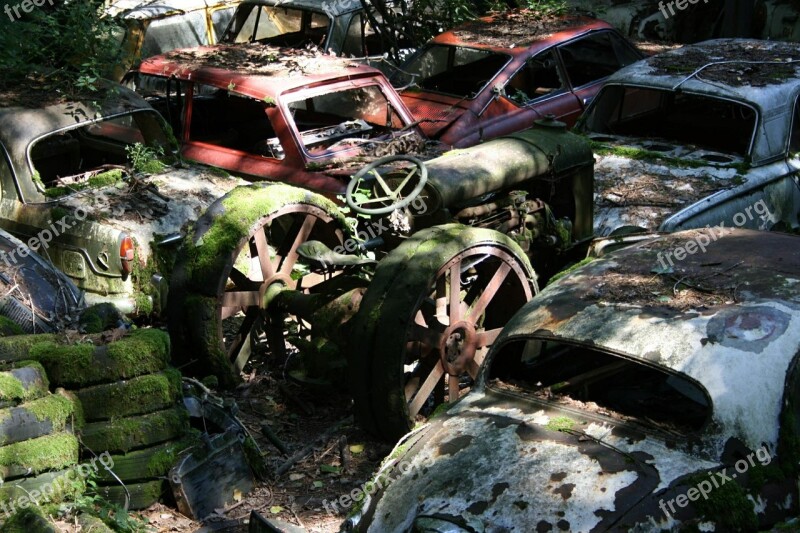 Autos Car Cemetery Old Rust Environment