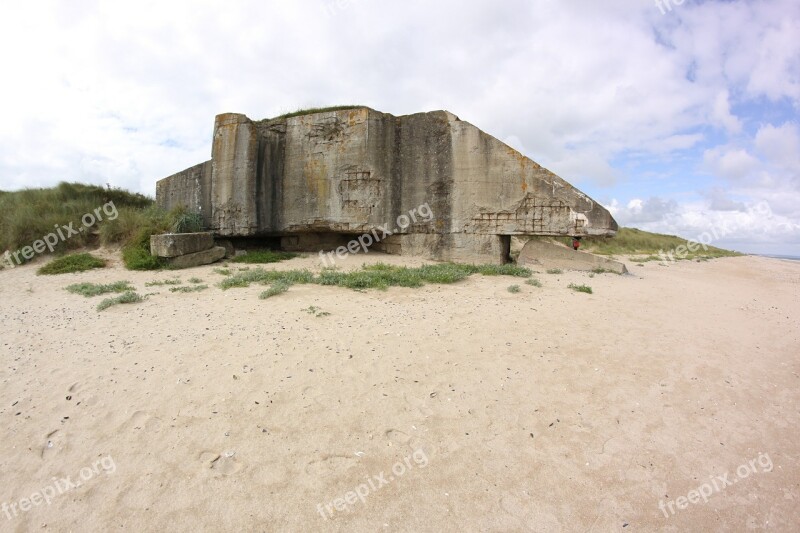 Bunker Beach France Normandy War