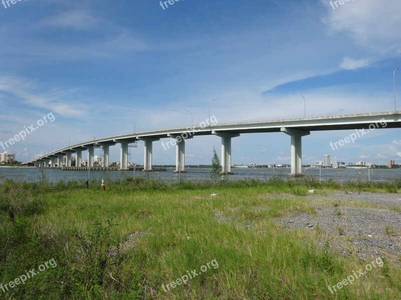 Bridge Mar Ocean Landscape Clearwater