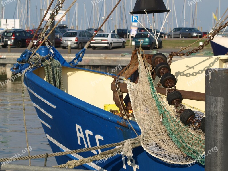 Cutter Shrimp Port Fishing Vessel North Sea