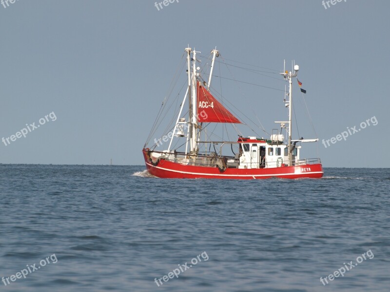 Fishing Vessel Shrimp North Sea Cutter East Frisia