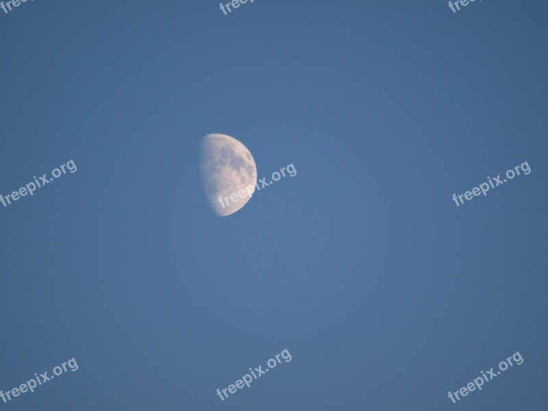 Crescent Moon Sky Shining Free Photos