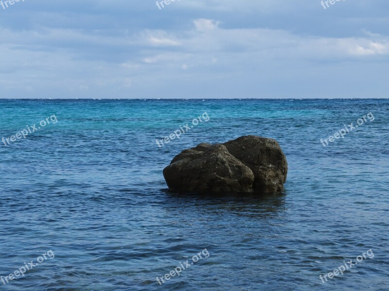 Sea Rock Water Mediterranean Sky