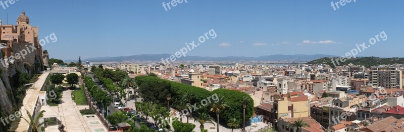 Cagliari Sardinia City Wall Historic Center Wall