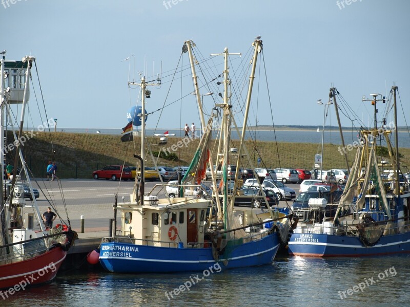 Fishing Vessel Dornumersiel Port Fishing Cutter