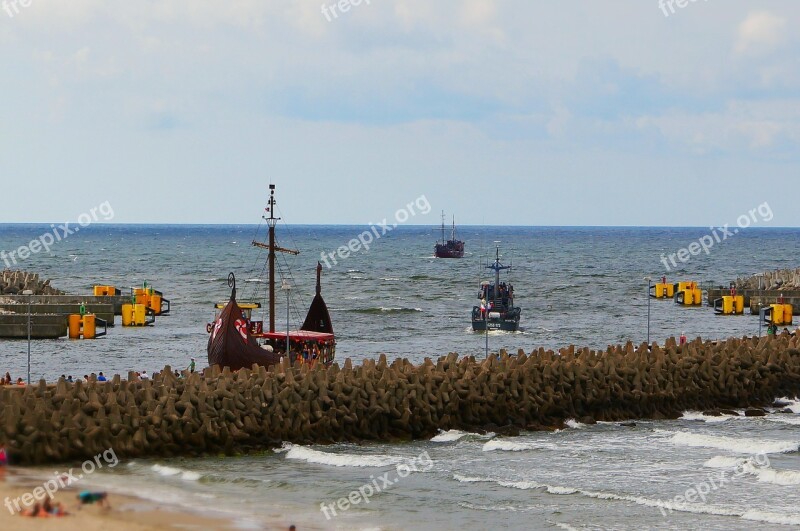 Port Kolobrzeg Kołobrzeg Baltic Sea Poland