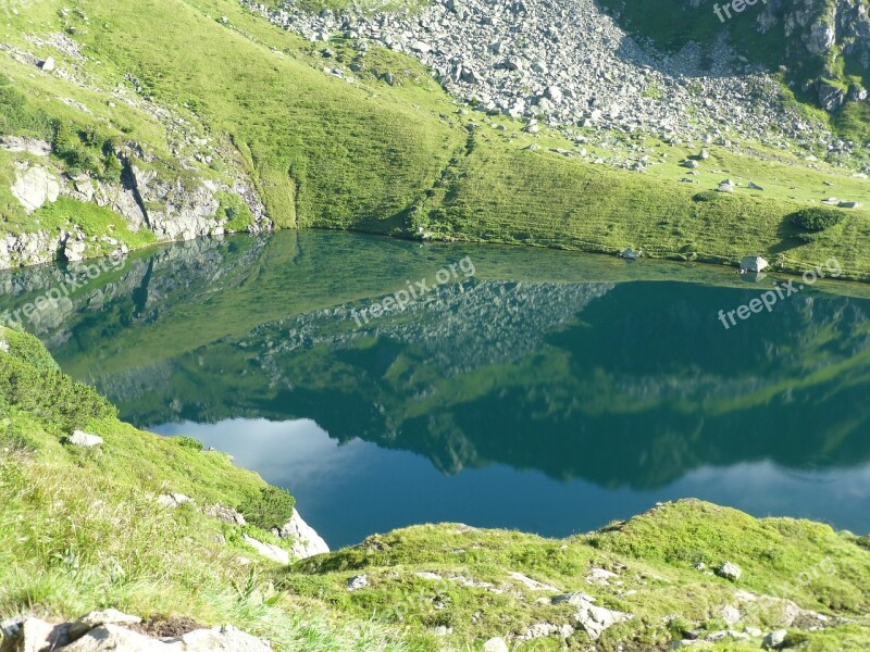 Bergsee Alpine Lake Mountains Hike Austria