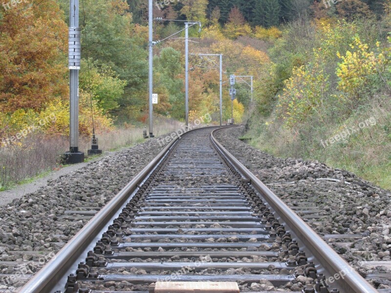 Train Track Train Tracks Railway Rails