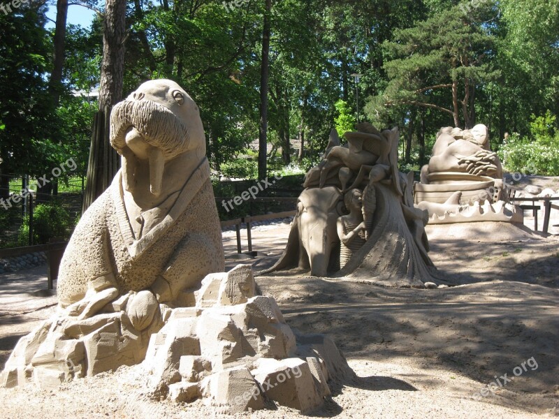 Korkeasaari Sand Sculpture Sand Sculptures Helsinki Work Of Art