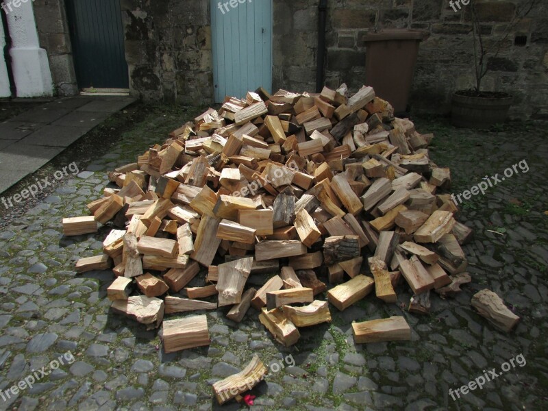 Wood Woodpile Firewood Lumber Stack