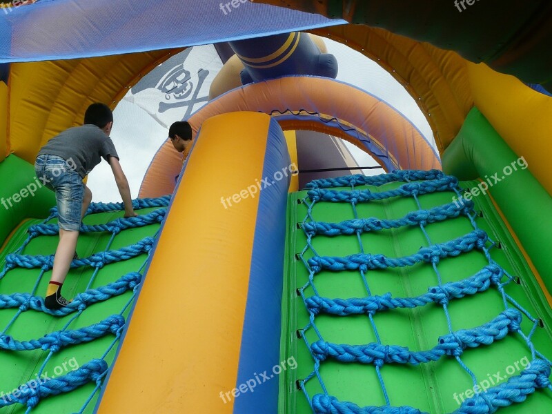 Pirate Ship Bouncy Castle Inflatable Colorful Children