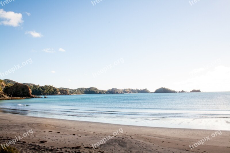 New Zealand Pacific Beach Sea Water