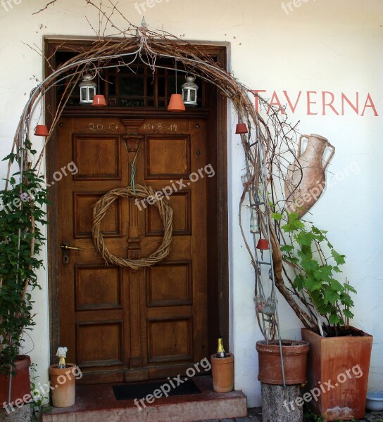 Door Entrance Door Wooden Door Outline Deco