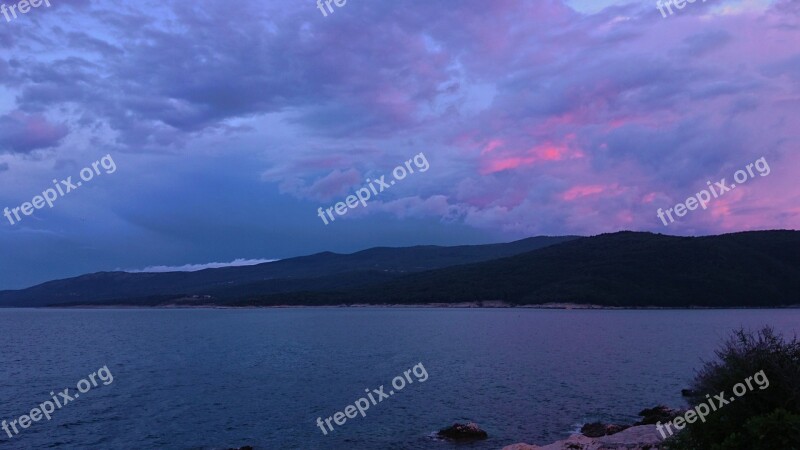 Clouds Sea Mood Gloomy Thunderstorm