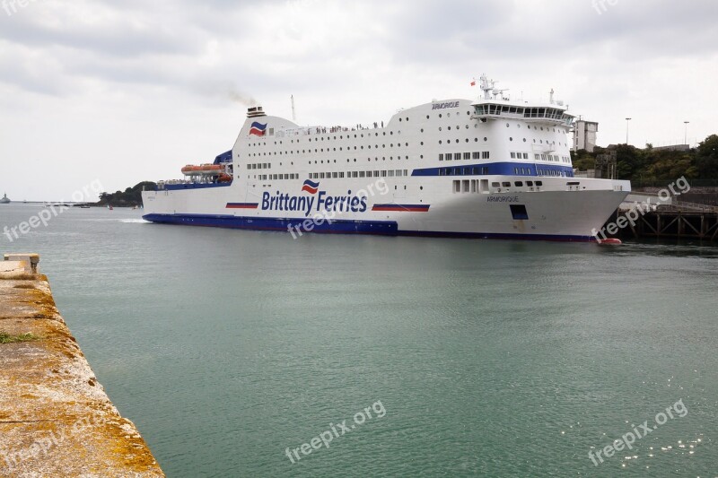 Ferry Plymouth Ship Water Sea