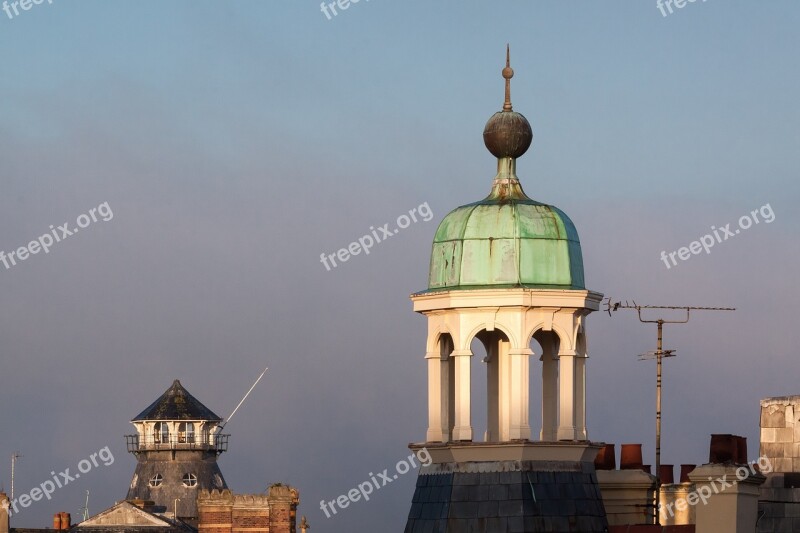 Tower Great Copper Roof Columnar Antenna