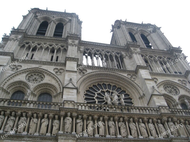 Notre Dame Cathedral Paris France Architecture