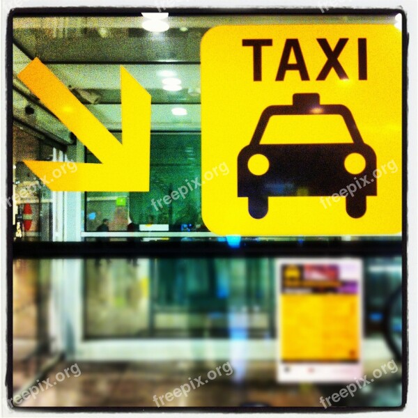 Barcelona Taxi Airport Free Photos