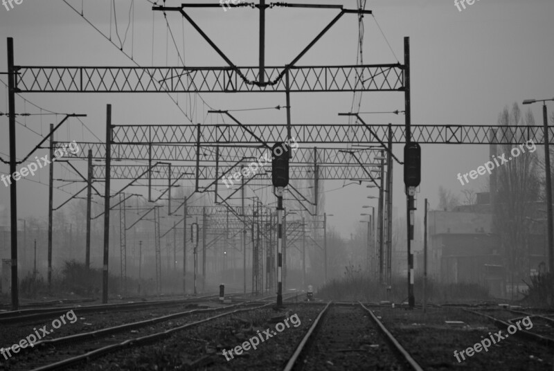 Traction Tracks Trawmaj Train Semaphore