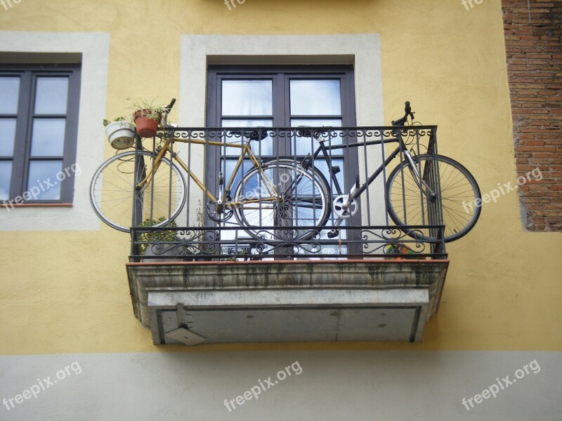 Bicycles Balcony La Sagrera Barcelona Architecture