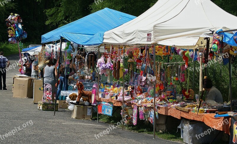 Fair Market Stalls Town Trail Colorful Stalls Colorful Toys