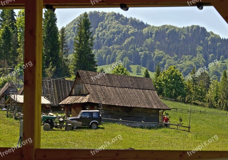 Wooden Construction Hut Wooden Cottage Old Cottage Wooden House