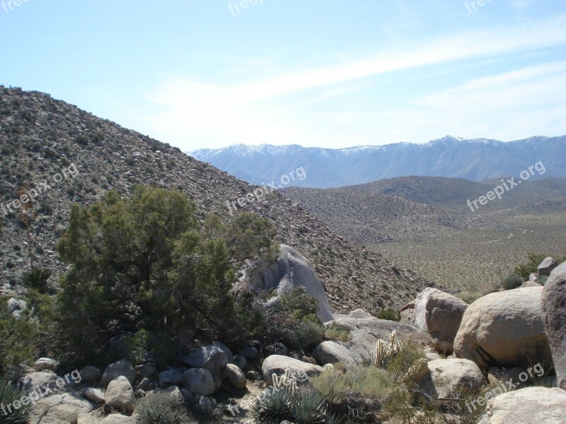 Borrego California Desert Rocks Landscape