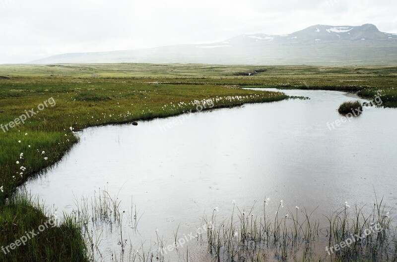 Iceland Lake Water Landscape Nature