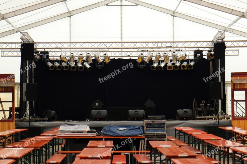 Marquee Tent Bierbaenke Stage Spotlight