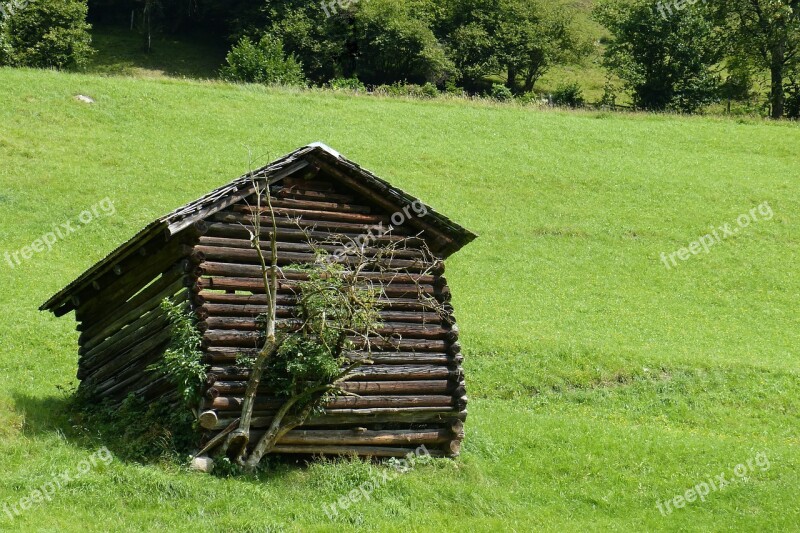 Hut Barn Heustadel Askew Mountain Meadow