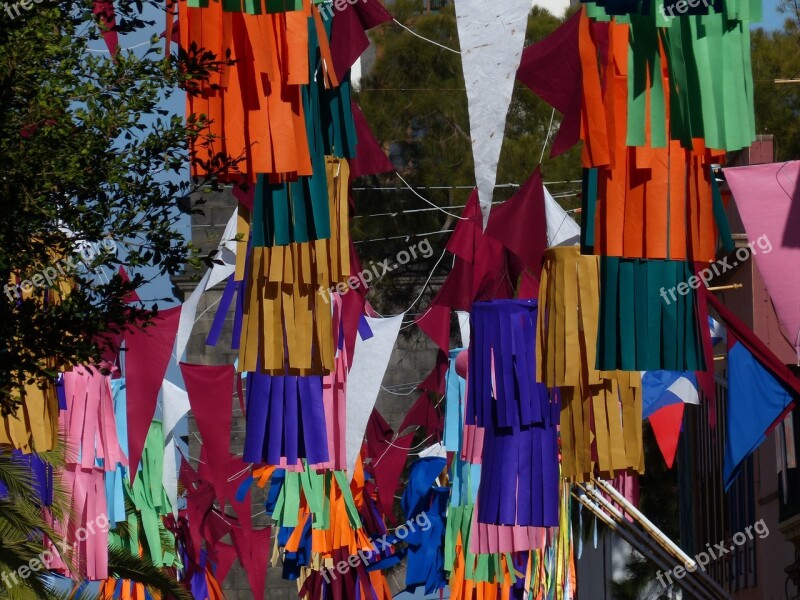 Road Alley Decorated Fabric Felt