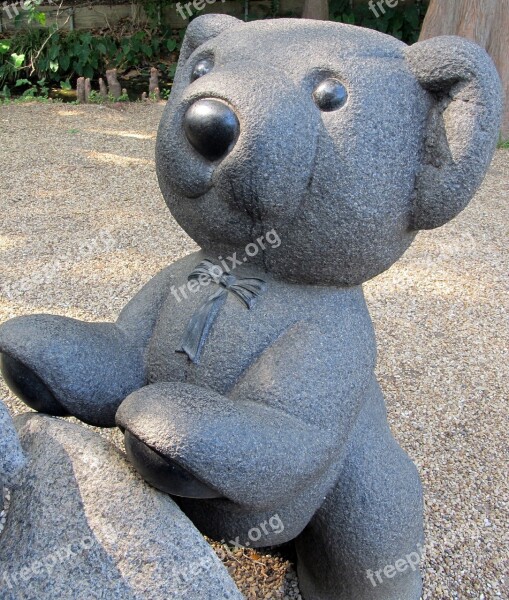 Teddy Bear Sculpture Bear Stone Granite