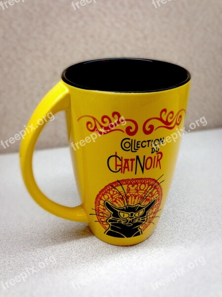 Mug Cup Coffee Tea Yellow