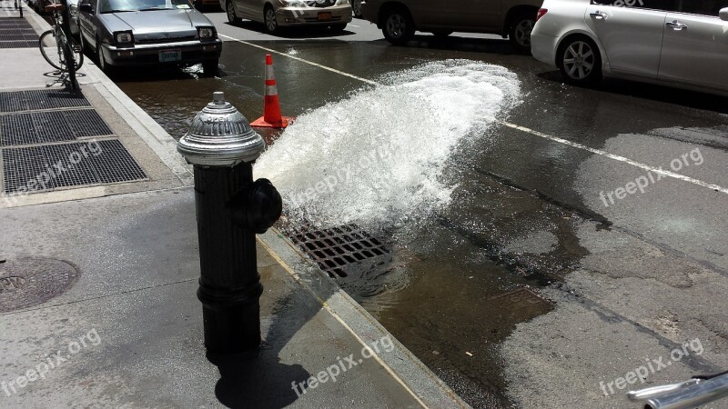 Fire Hydrant Flowing Water Flow Pump