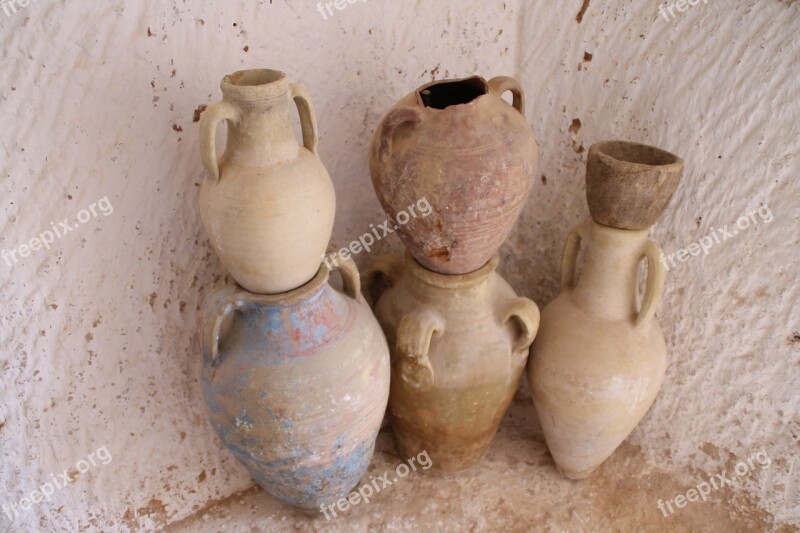 Amphores Tunisia Pots Old Culture