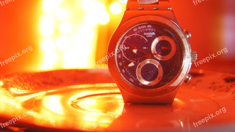 Watch Bokeh Red Time Midnight