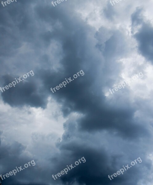 Clouds Sky Gloomy Dark Clouds Mood