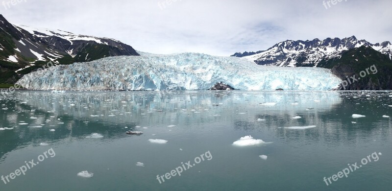 Alaska Ice Glacier Snow Blue