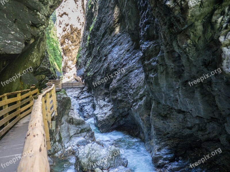 Liechtensteinklamm Gorge Austria Water Rocks