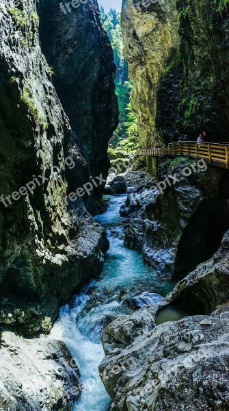 Liechtensteinklamm Gorge St Johann Austria Water