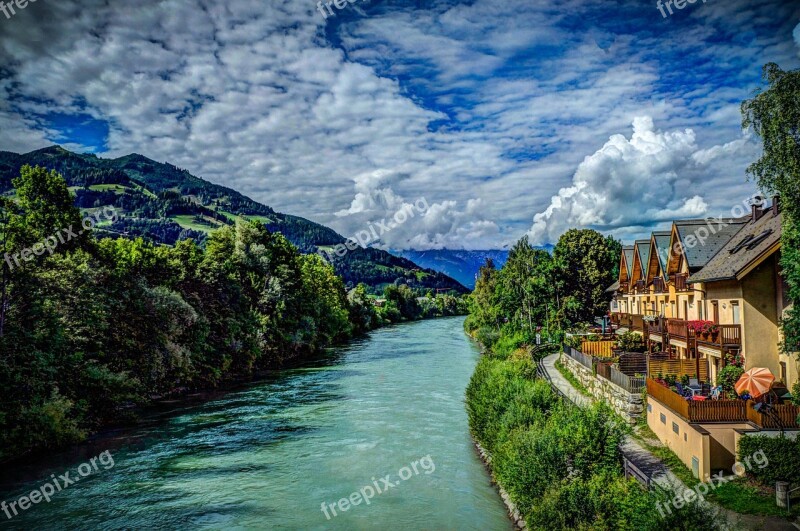 Austria St Johann Clouds Alps Landscape