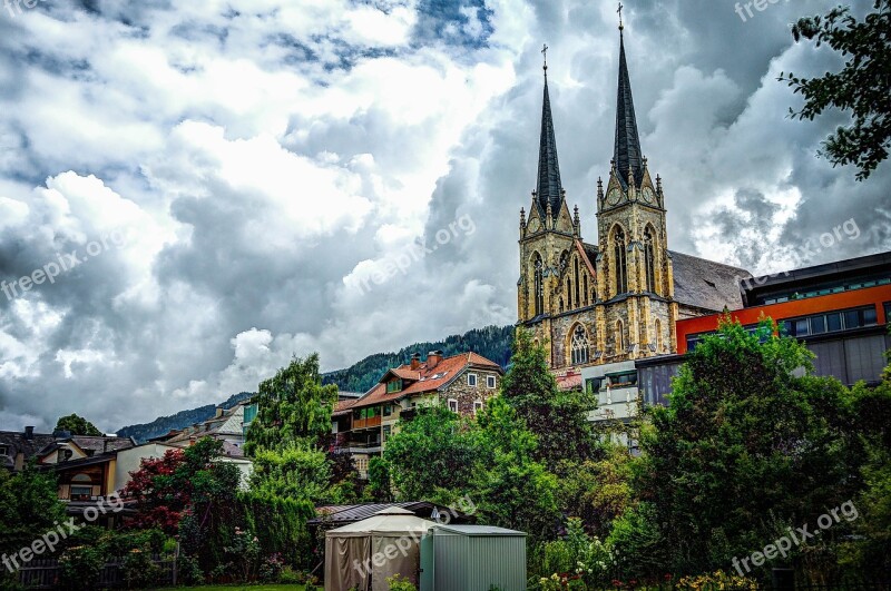 Church Austria St Johann Clouds Destination