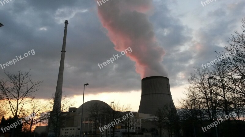 Nuclear Power Plant Nuclear Power Evening Emsland Free Photos