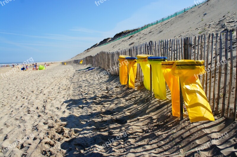 Beach Fence Dune Waste Collector Free Photos