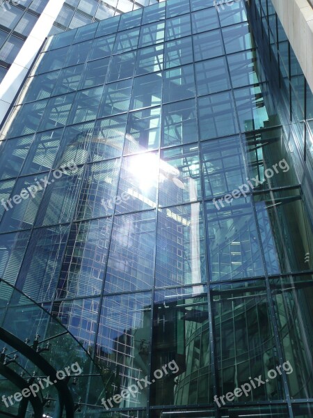 Skyscraper Glass Facade Frankfurt Glass Window