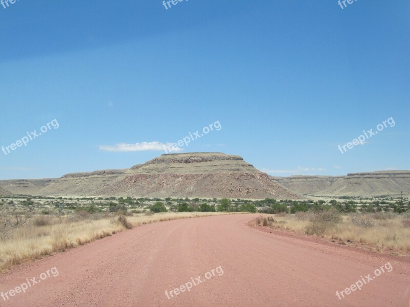 Road Namibia Kalahari Desert Free Photos