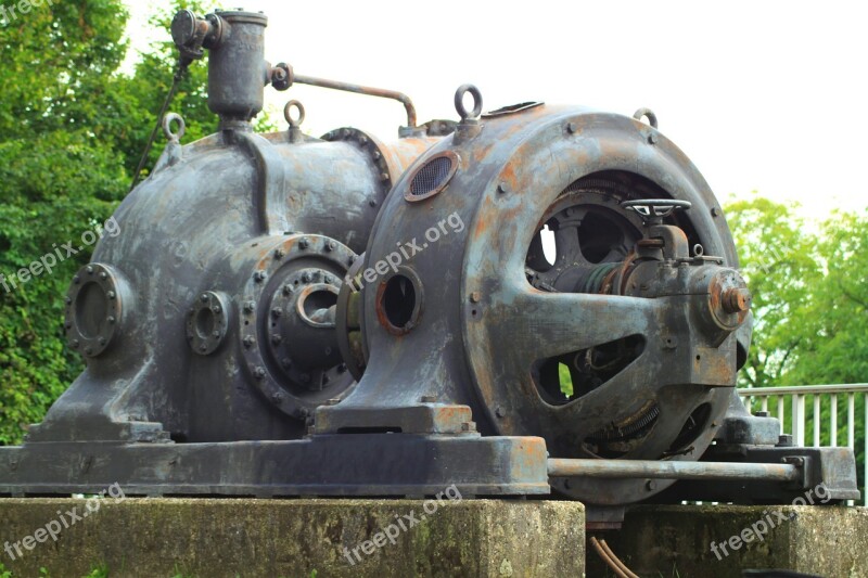 Turbine Boat Lift Monument Metal Waltrop Germany