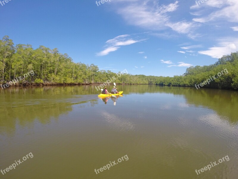 Kayaking Nature Beautiful Tropical Travel